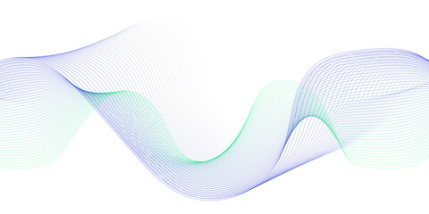Abstract colorful wave lines design for r template on the white background eps10.