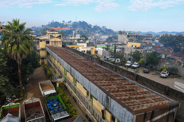 Obraz premium Overview at the town of Mizan Teferi in Ethiopia