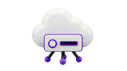 Cloud Server Icon: Connecting Data in the Cloud