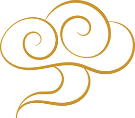 Chinese Cloud Line Art Decorative Ornament