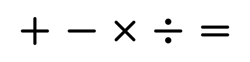 Basic math symbols