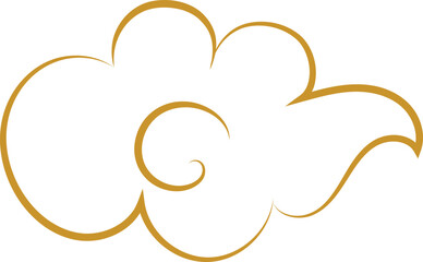Chinese Cloud Line Art Decorative Ornament