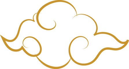 Chinese Cloud Line Art Decorative Ornament