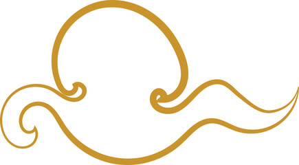 Chinese Cloud Line Art Decorative Ornament