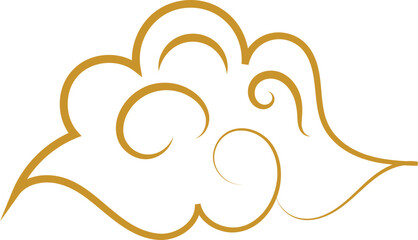 Chinese Cloud Line Art Decorative Ornament