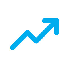 Trend Arrow Icon Showing Market Growth and Performance Direction
