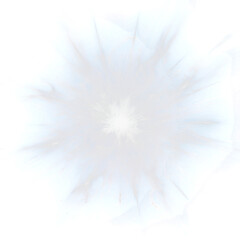 Abstract background vector illustration with glowing blue star bursts, fractal flower designs, and bright light texture on a space pattern