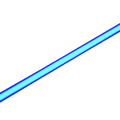 Sharp blue pencil isolated on white background, a wooden drawing tool for art and writing in school or office