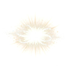 Abstract vector illustration of a fiery flower explosion pattern with light and star decoration for Christmas celebration design