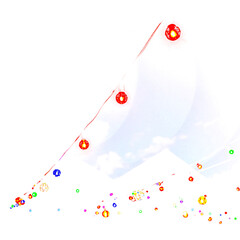 Colorful abstract vector background pattern with seamless floral design