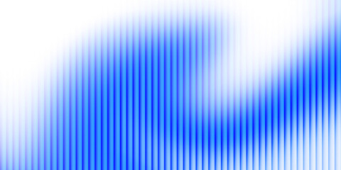 Abstract element aesthetic fractal glass wave gradient blue glowing isolated on transparent background