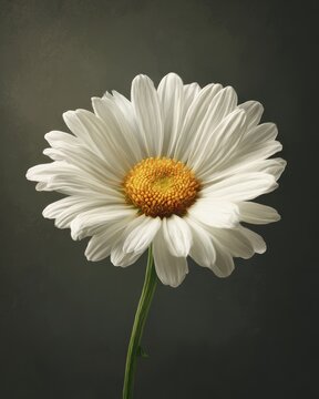 Charming Daisey Greetings: Whimsical Postcard Featuring Delightful White Blooms