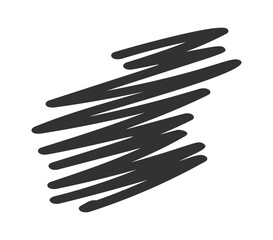 Spontaneous hand drawn lines doodle