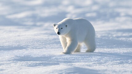Polar Bear: Arctic Wildlife in Snow
