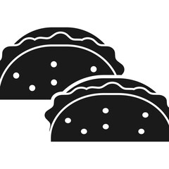 taco glyph icon
