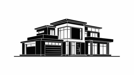 Modern Luxury Residence with Sleek Architectural Design.