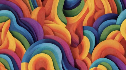 Vibrant Rainbow Abstract Pattern Background Texture Art
