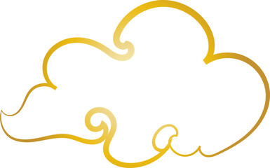 Chinese Cloud Line Art Decorative Ornament