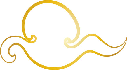 Chinese Cloud Line Art Decorative Ornament