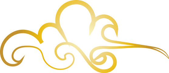 Chinese Cloud Line Art Decorative Ornament