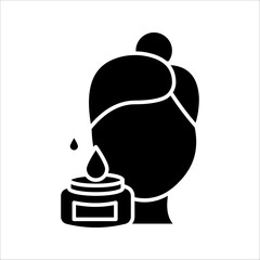 Skin care Icon. Symbol isolated white background. vector illustration. color editable.