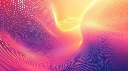 Abstract network of connecting dots forming a vibrant liquid surface, representing digital data flow, modern technology, and dynamic internet communication