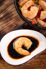 Fresh Jumbo Shrimp Studio Shot - Delicious Asian Seafood Dish