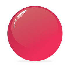 red glossy sphere