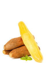 Fresh Yellow Squash and Sweet Potatoes with Mint