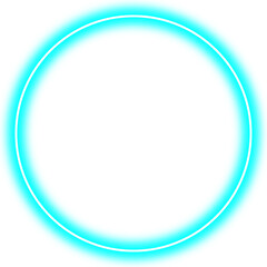 round neon icon