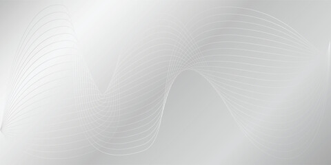 Obraz premium Abstract white and gray modern background with lines