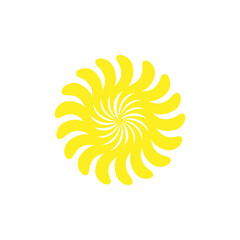 vector illustration of a yellow flower