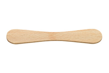 Wooden craft stick for popsicle ice cream isolated. Transparent PNG image.