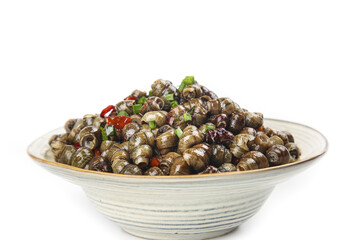 Stir-Fried Whelk with Szechuan Flavors - Asian Seafood Dish