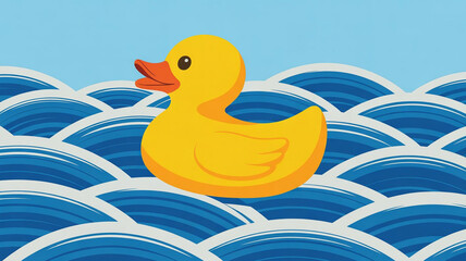 duck in the water