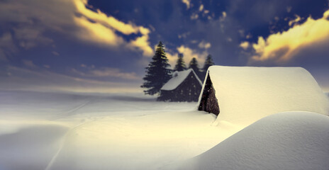 sunrise in the mountains