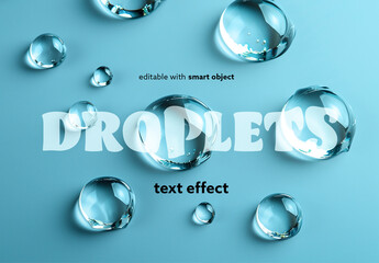 Droplets Text Effect
