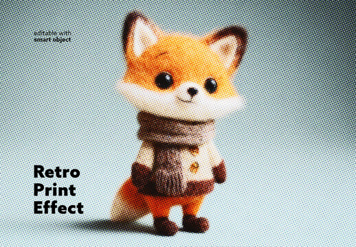 Retro Print Photo Effect