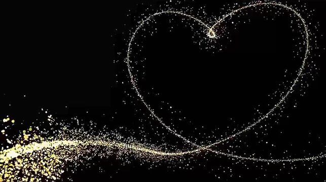 Black heart abstract shape design vector illustration pattern for a winter snowflake holiday celebration card background