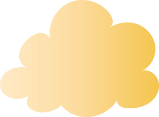 Elegant Gold Cloud Ornament Decorative Form