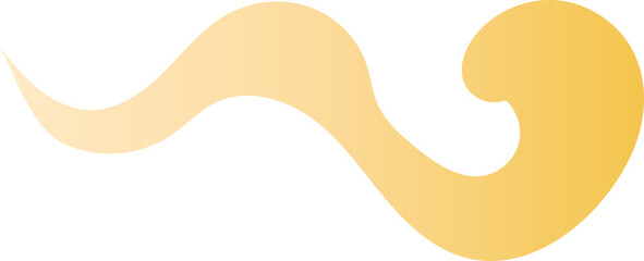 Rounded Gold Cloud Ornament in Asian Style