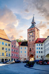 Fototapeta premium Altstadt, Landsberg am Lech, Deutschland