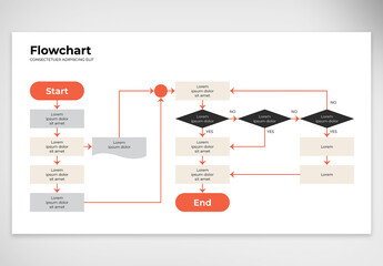 Editable Process Flow Diagram Flowchart Infographic