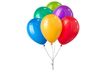 Colorful party decoration, a glossy, tear-drop shaped balloon displaying the full spectrum of rainbow colors