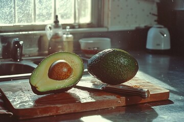 Avocado Still Life - A Fresh and Healthy Kitchen Scene.