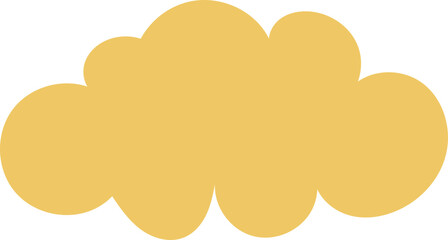 Flowing Gold Cloud Decorative Element