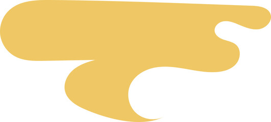 Rounded Gold Cloud Ornament in Asian Style