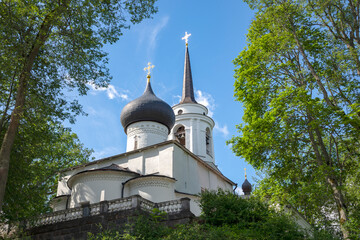 Cathedral of the Assumption of the Blessed Virgin Mary in the Svyatogorsk Assumption Monastery. Pushkin Mountains, Pskov region, Russia