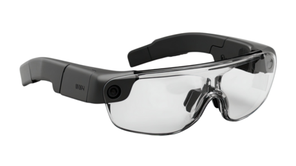  Sleek smart glasses wearable technology eyewear futuristic digital display lightweight modern innovation isolated on white background