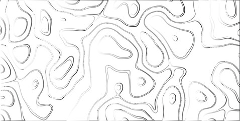 Organic Contour Lines on a White Background, Creating a Topographic Map-like Abstract Pattern with Subtle Grayscale Shading and a Modern Aesthetic for Design and Graphics